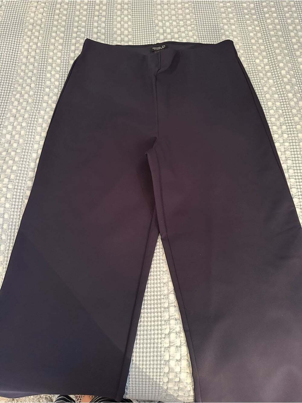 Rachel Zoe High Waist Wide Leg Pants Womens Size 14 Navy Blue Stretch Trousers